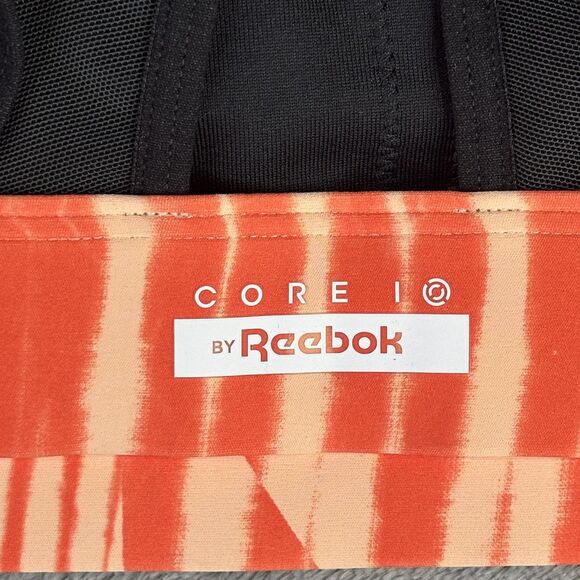 Reebok AM Lux Strappy Sports Bra Womens Medium Aura Orange Core I Training NWT - Picture 6 of 11